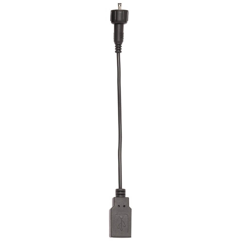 USB-Kabel mit USB-Buchse und Rundstecker